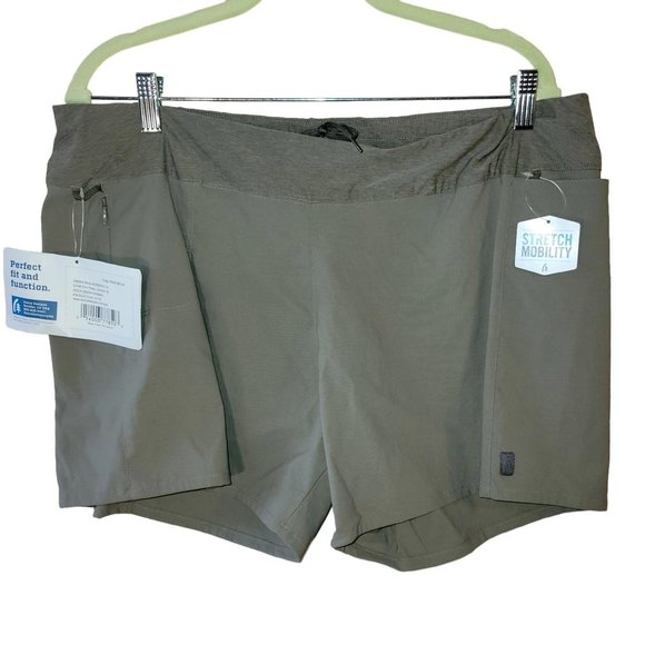 Sierra Designs Pants - Sierra Designs Stretch Mobility Khaki Green Hiking Shorts Women Size 12 NWT